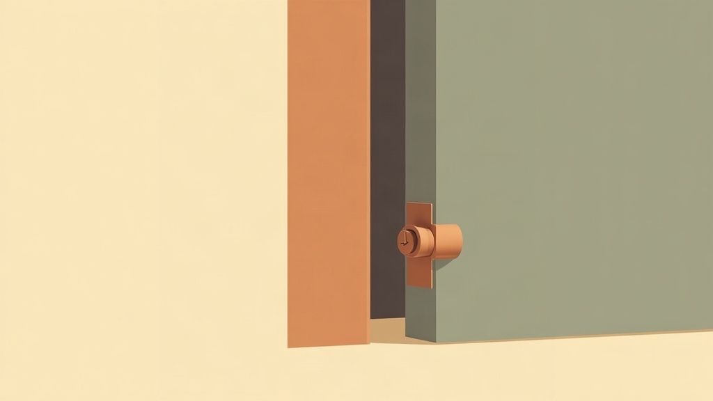 Serrure multipoints sur le chant d’une porte
